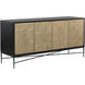 Algarve 68 X 20 inch Black / Champagne Gold Sideboard